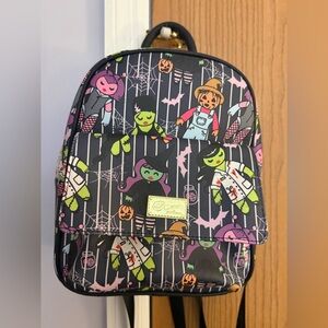 Betsey Johnson RARE Spooky Dolls Faux Leather Mini Backpack